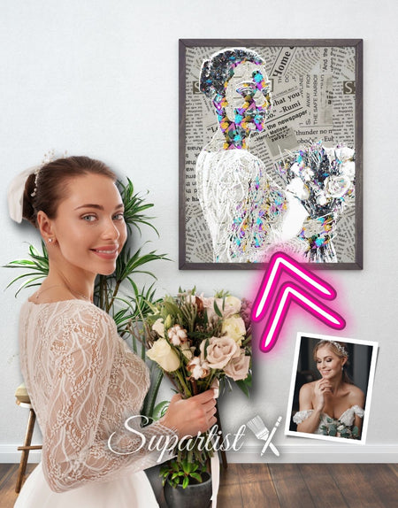 Personalised Gift for Wife as an Artistic Custom Poster