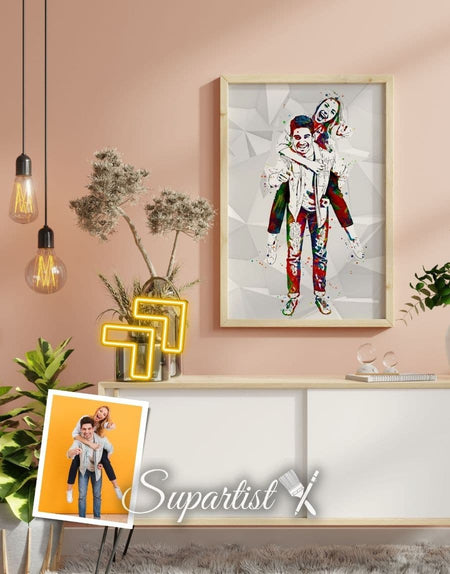 Personalised Gift for Brother as an Artistic Custom Poster