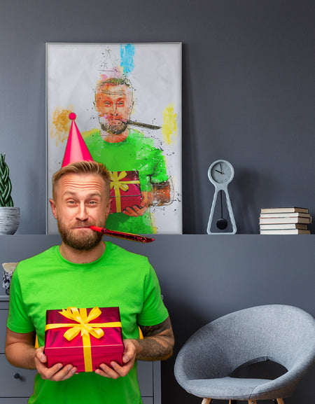 Personalised Gift for Birthdays as an Artistic Custom Poster