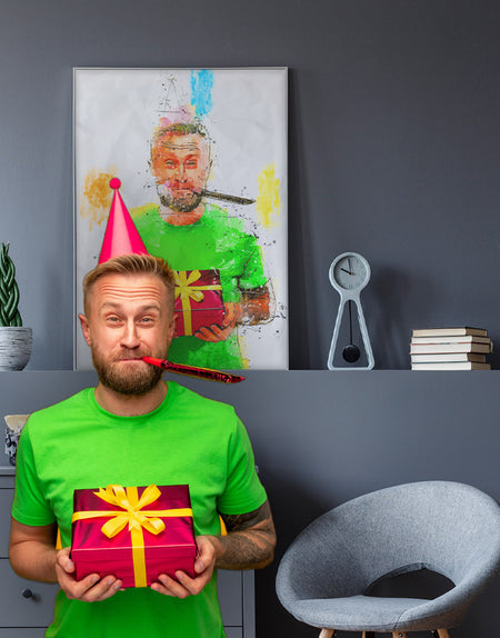 Personalised Gift for Birthdays as an Artistic Custom Poster