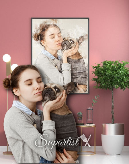 Customized Gift for Dogs as an Artistic Custom Poster