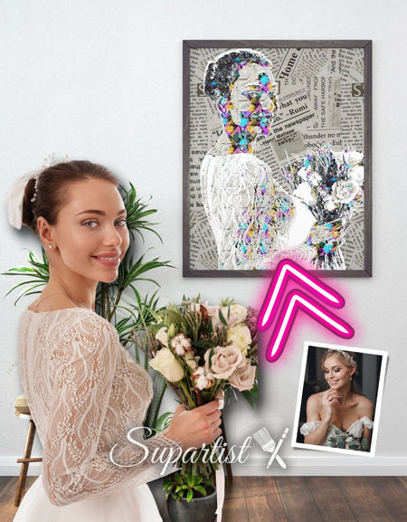 Personalised Gift for Wife as an Artistic Custom Poster