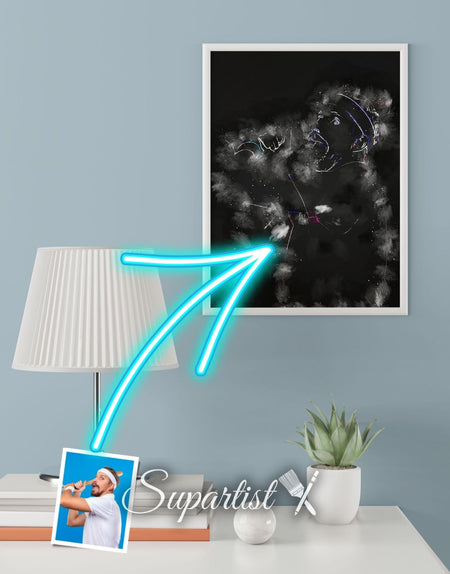 Personalised Gift for Baseball Lovers as an Artistic Custom Poster