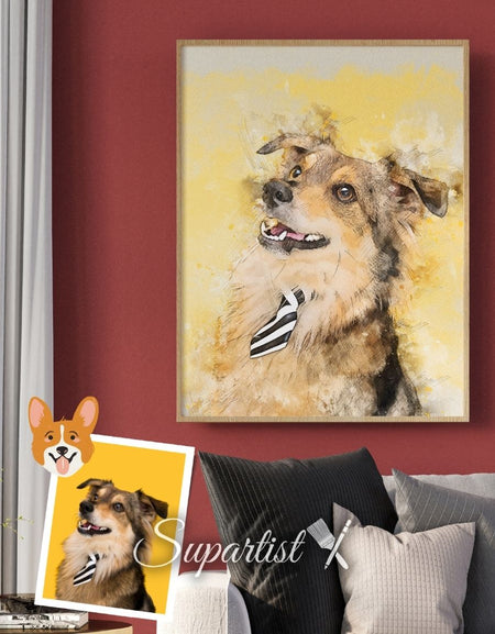 Customized Gift for Dogs as an Artistic Custom Poster