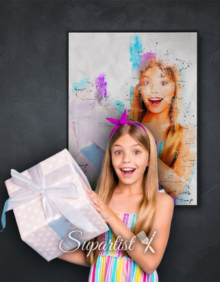 Personalised Gift for Birthday as an Artistic Custom Poster