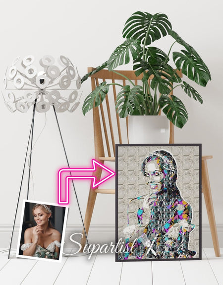 Personalised Gift for Wife as an Artistic Custom Poster