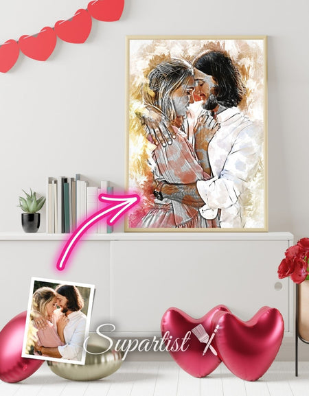 Personalised Gift for Husband as an Artistic Custom Poster