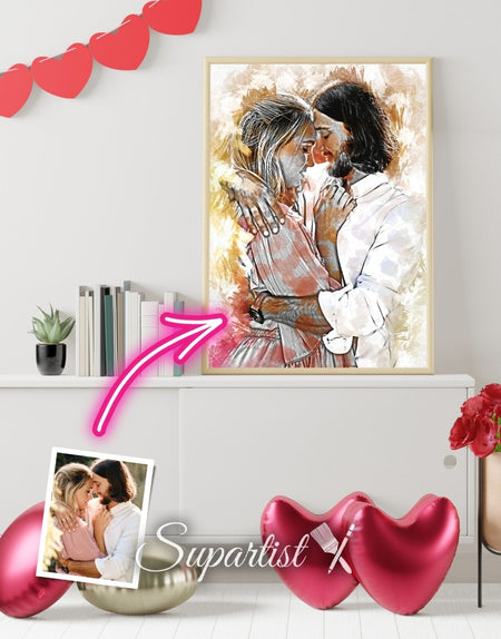 Personalised Gift for Husband as an Artistic Custom Poster