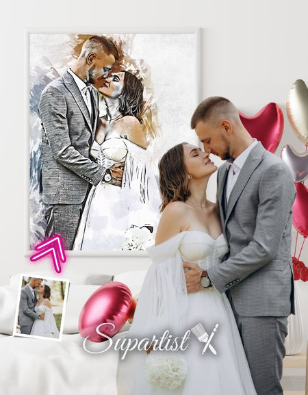 Personalised Gift for Husband as an Artistic Custom Poster