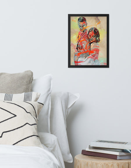 Personalised Gift for Wedding as an Artistic Custom Poster