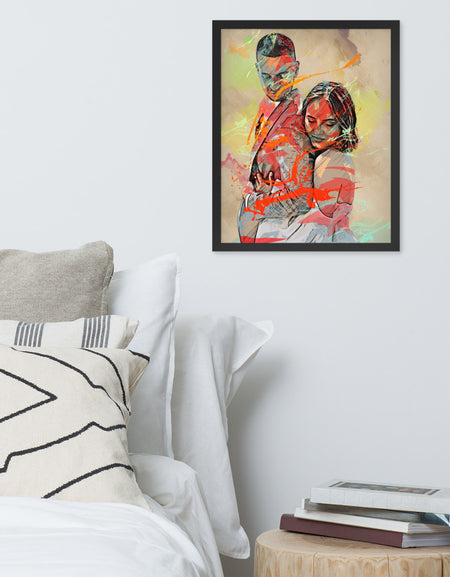 Personalised Gift for Wedding as an Artistic Custom Poster