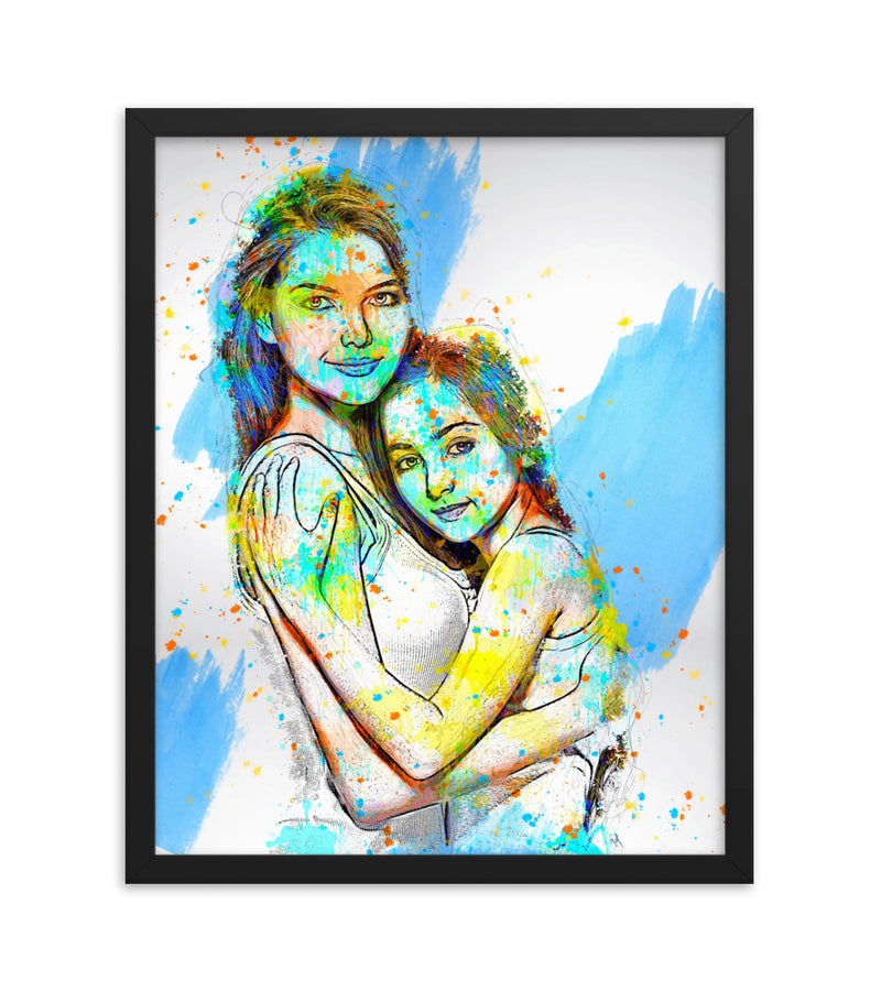 Personalised Gift for Mom as an Artistic Custom Poster